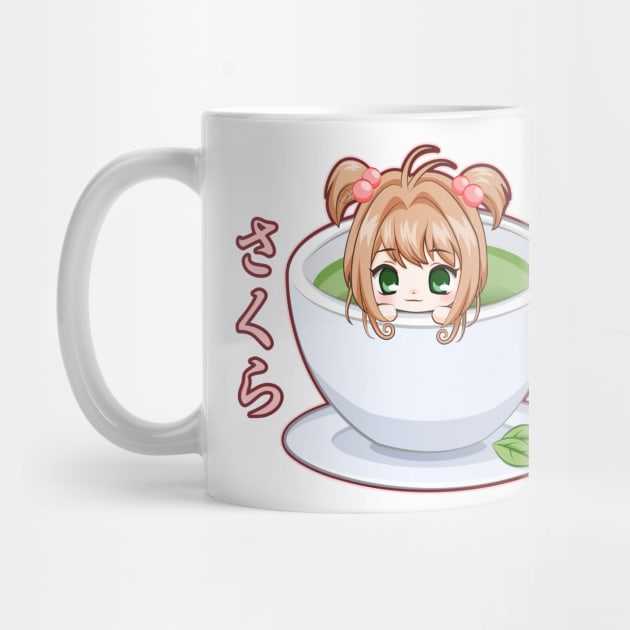 Chibi Sakura Tea Mug by LoShimizu